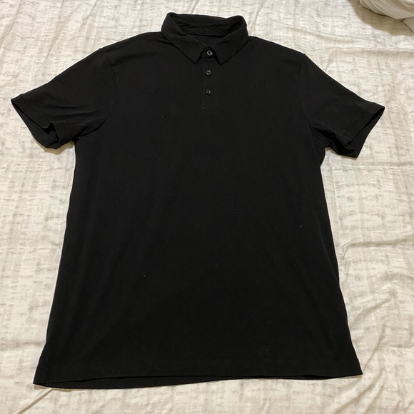 Mens black collared shirt large - Picture 1 of 3